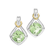 Green Amethyst Earrings